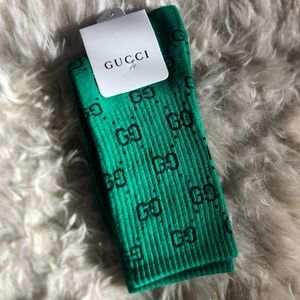 Gucci Green Crew Socks